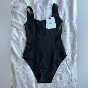 Moncler Women’s One Piece Black Swimsuit